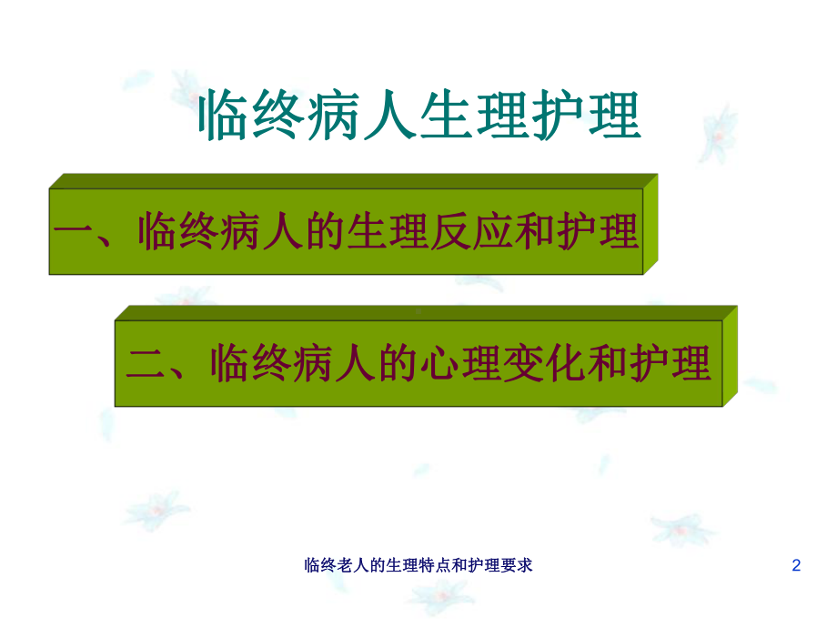 临终老人的生理特点和护理要求培训课件.ppt_第2页