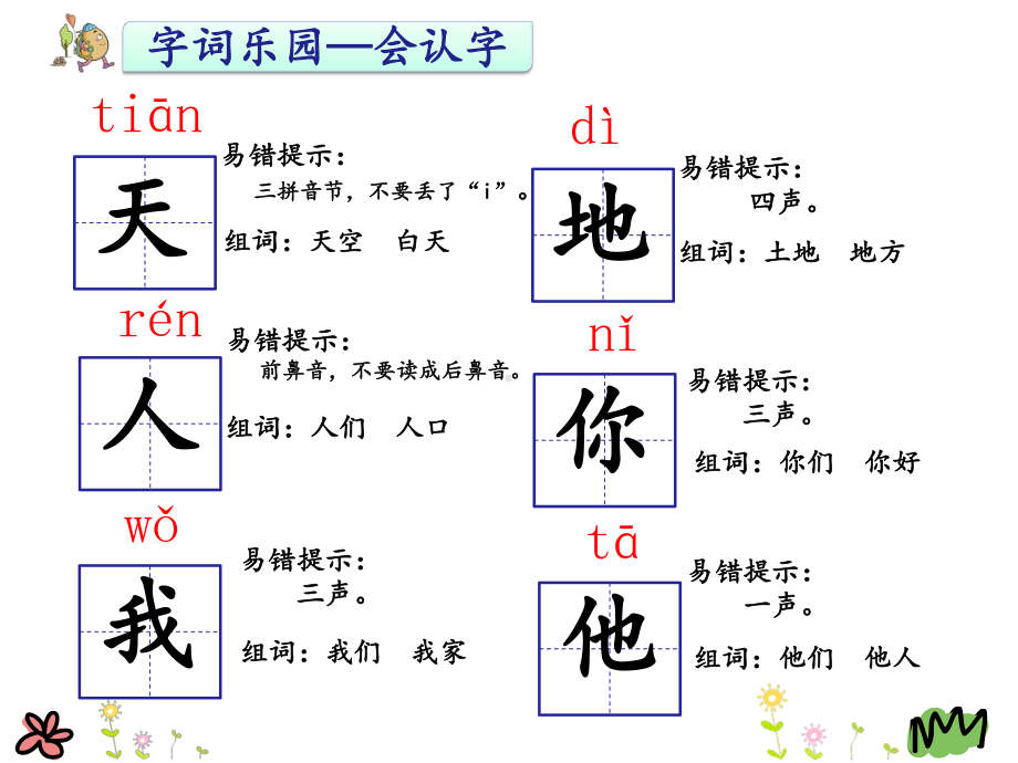 部编版语文一年级语文上册一上识字1课件天地人-课件.pptx_第3页