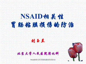 NSAID相关性胃肠粘膜损伤的防治课件.ppt