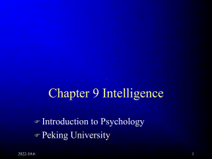 Chapter-9-Intelligence-普通心理学课件.ppt