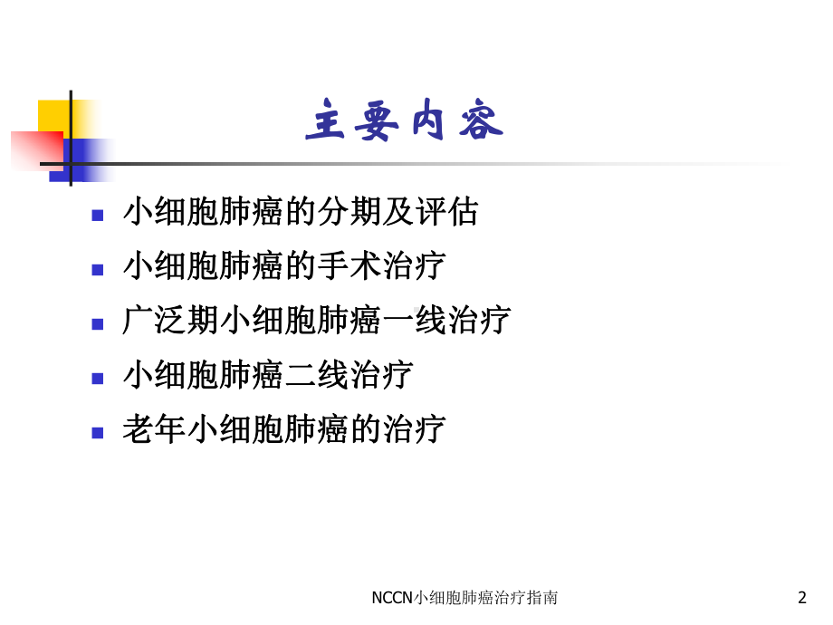 NCCN小细胞肺癌治疗指南培训课件.ppt_第2页