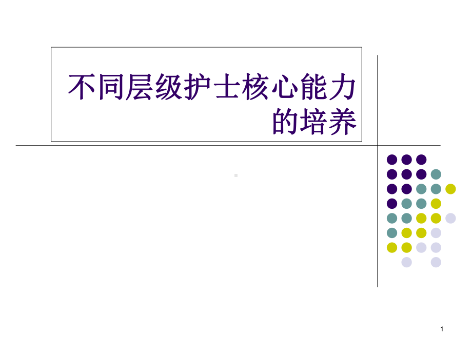 不同层级护士核心能力的培养课件.pptx_第1页