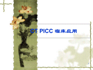 CT-PICC临床应用医学课件.ppt