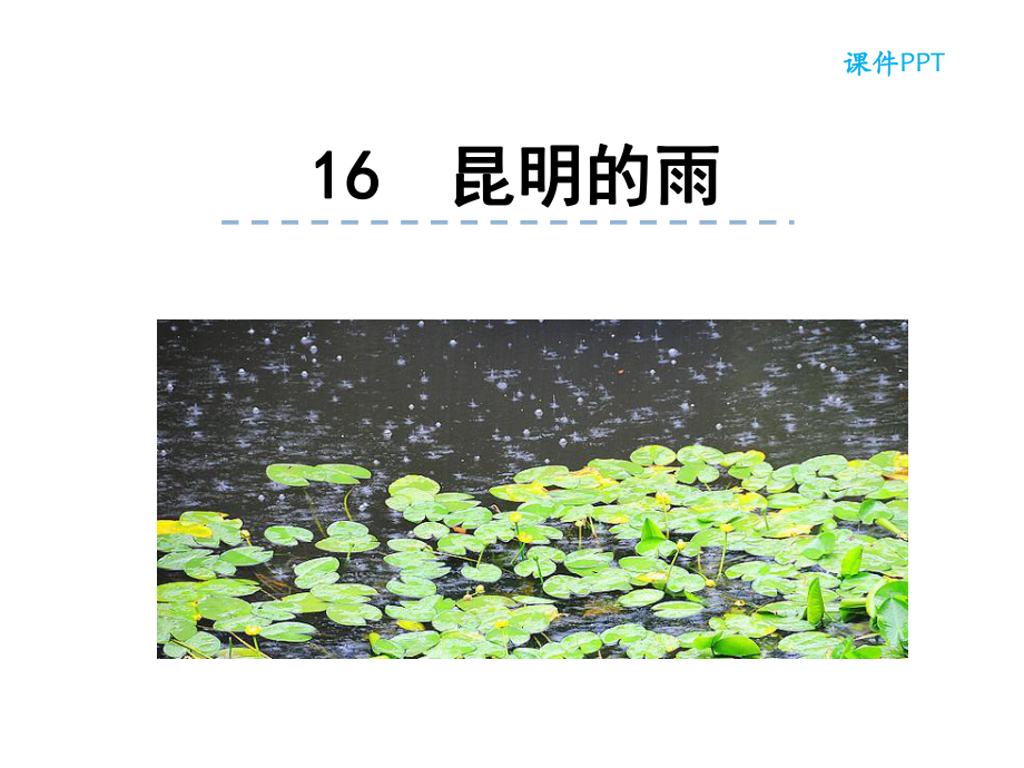 部编本人教版八年级语文上册16-昆明的雨公开课课件.ppt_第1页