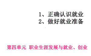 职业生涯规划第四单元第一、二课课件.pptx