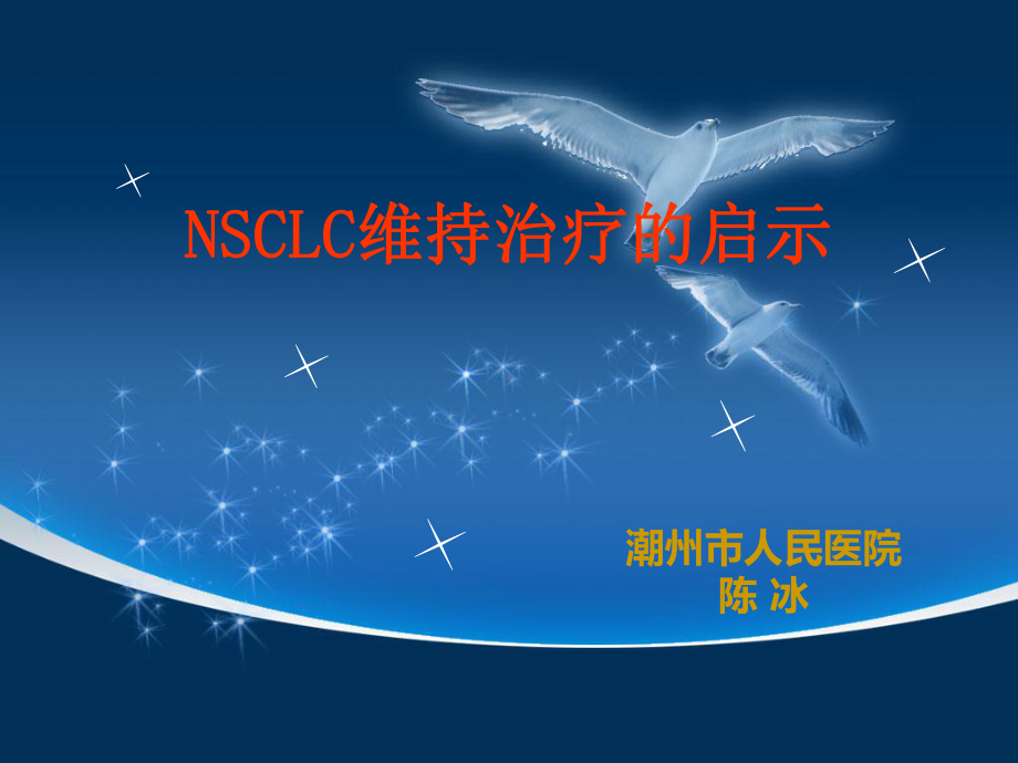 NSCLC维持治疗研究的启示课件.ppt_第1页