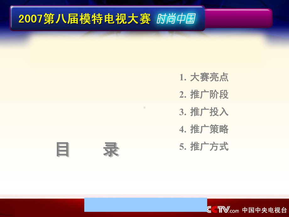 CCTV电视模特大赛推广策略ld课件.ppt_第2页