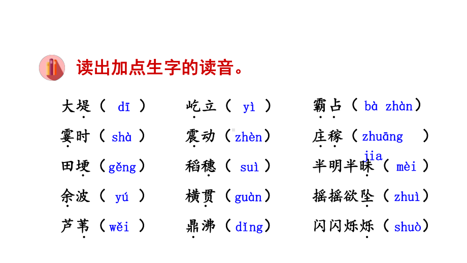 部编版四年级上册语文期末(复习课件)第一单元.pptx_第3页