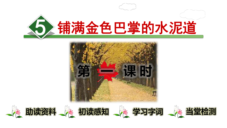 铺满金色巴掌的水泥道课件.ppt_第1页