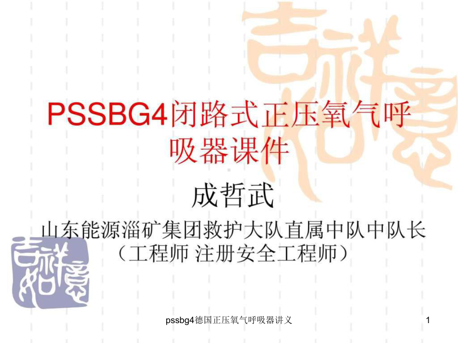 pssbg4德国正压氧气呼吸器讲义课件.ppt_第1页