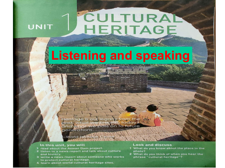 高中英语-新人教必修二-Unit-1-Listening-and-speaking-课件.ppt--（课件中不含音视频）_第1页