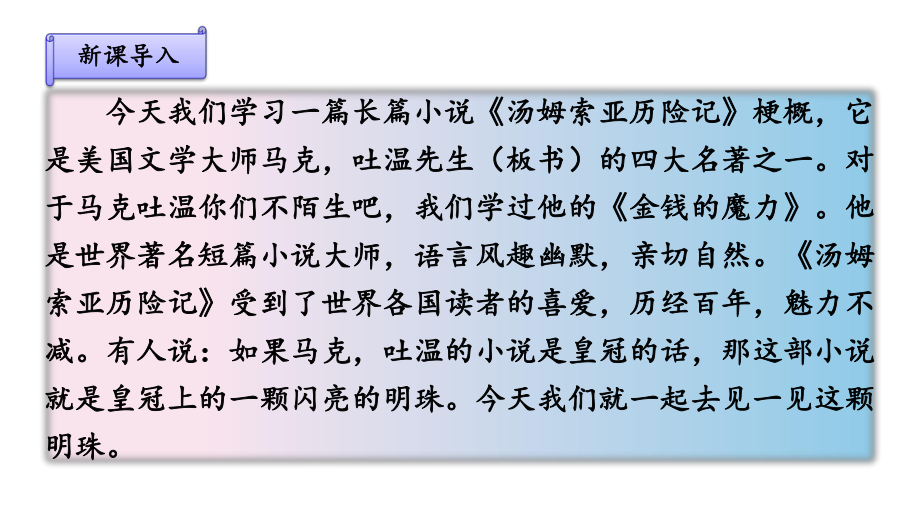 部编版六年级语文下册《汤姆索亚历险记》优选课件.pptx_第2页