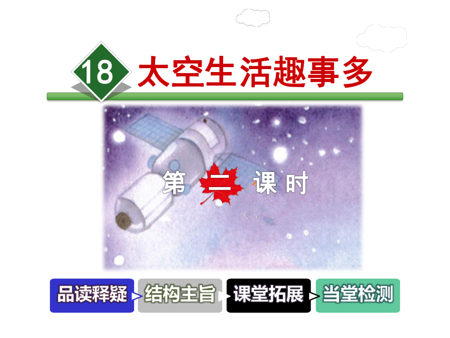 部编版语文二年级第二学期：18太空生活趣事多（第2课时）课件.ppt_第1页