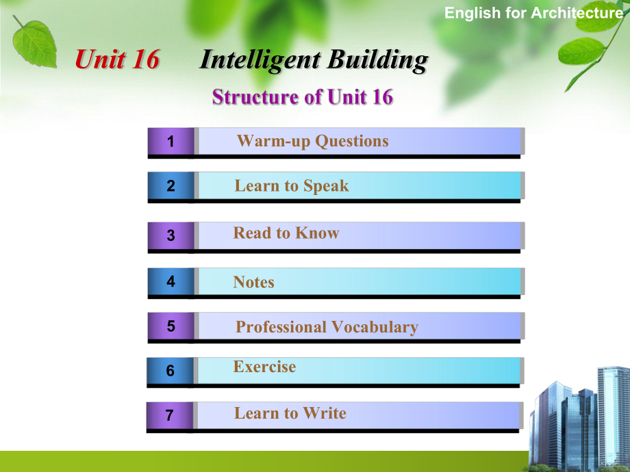 《建筑英语》课件-unit-16Intelligent-Building.ppt--（课件中不含音视频）_第2页