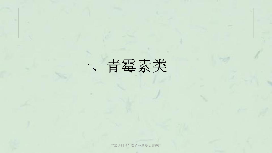 三基培训抗生素的分类及临床应用课件.ppt_第2页