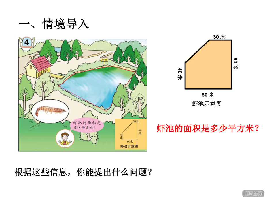 青岛版小学数学五年级上册第五单元生活中的多边形-多边形的面积信息窗4课件《组合图形的面积》.ppt_第2页