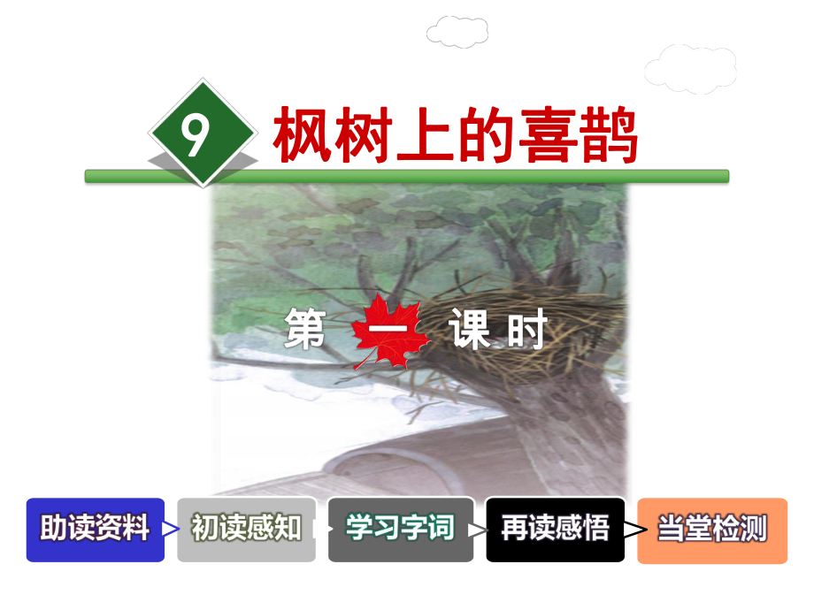 部编新人教版二年级语文下册优秀课件：9枫树上的喜鹊（第1课时）.ppt_第2页