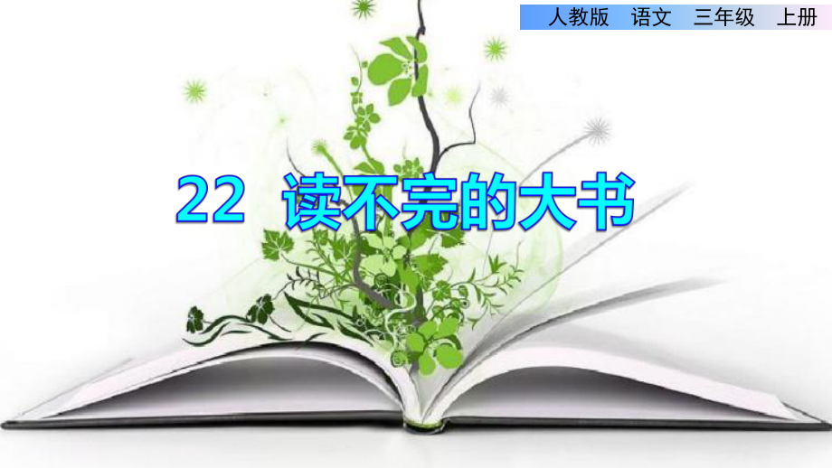 部编人教版小学三年级语文上册《读不完的大书》优秀课件.ppt_第1页