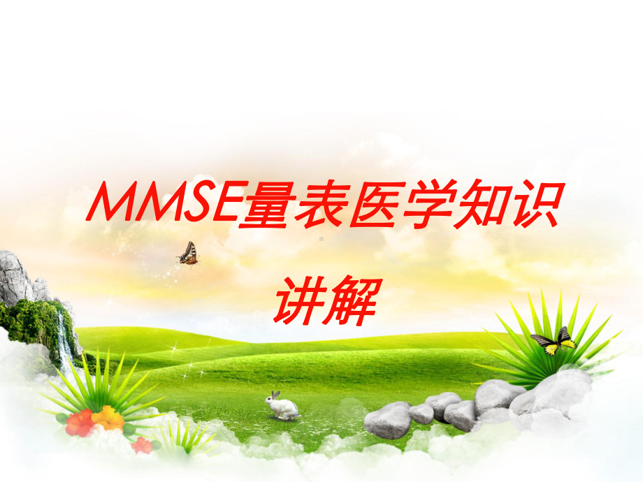 MMSE量表医学知识讲解培训课件.ppt_第1页