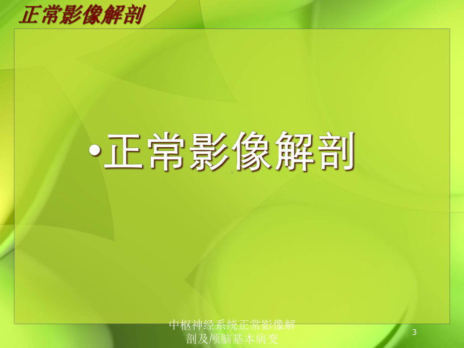 中枢神经系统正常影像解剖及颅脑基本病变培训课件.ppt_第3页