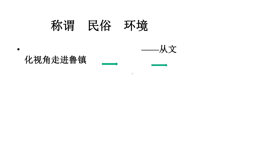 称谓民俗环境从文化视角走进鲁镇公开课优质课件.pptx_第1页