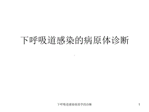 下呼吸道感染病原学的诊断课件.ppt