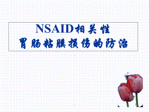 NSAID相关性胃肠粘膜损伤的防治课件-2.ppt