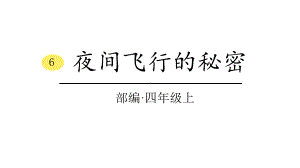 部编版小学语文四年级上册6《夜间飞行的秘密》课时课件.pptx