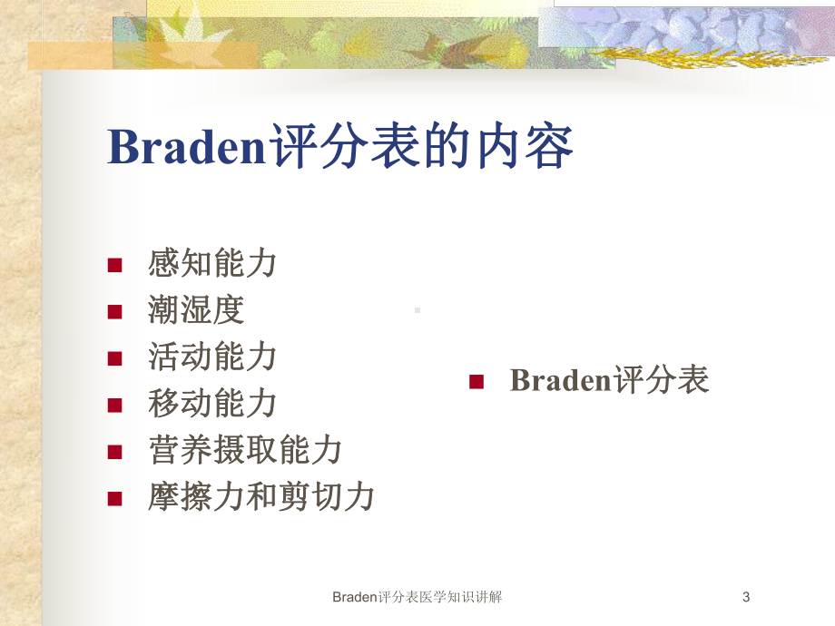 Braden评分表医学知识讲解讲义课件.ppt_第3页