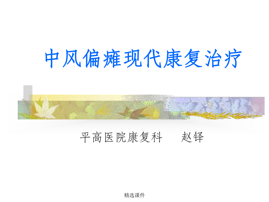 中风偏瘫现代康复治疗课件-2.ppt_第1页