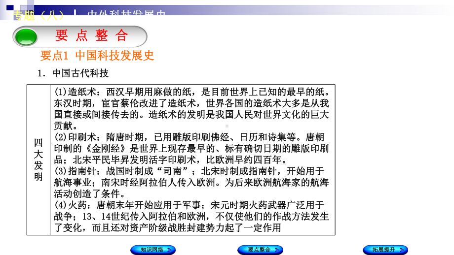 中考历史复习方案专题突破篇专题八中外科技发展史课件岳麓版2.ppt_第3页