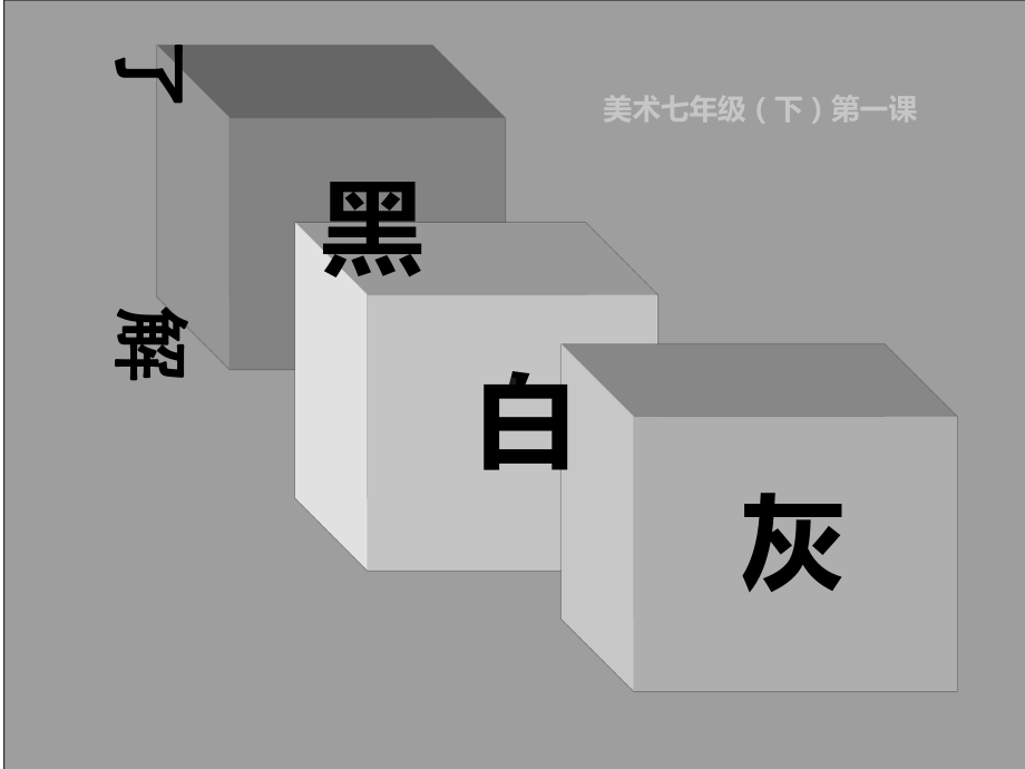 辽海版七年级下册美术《第1课-了解黑灰白》课件-(共26张).ppt_第1页