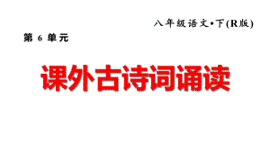 部编版八年级下课外古诗词诵读课件.ppt