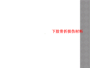 下肢骨折损伤材料课件.ppt