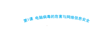 闽教版五年级下册信息技术《电脑病毒的危害与网络信息安全》课件.ppt