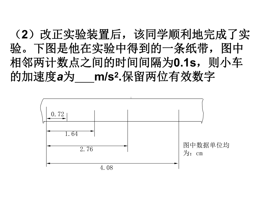 高中物理必修一实验练习题课件.ppt_第2页