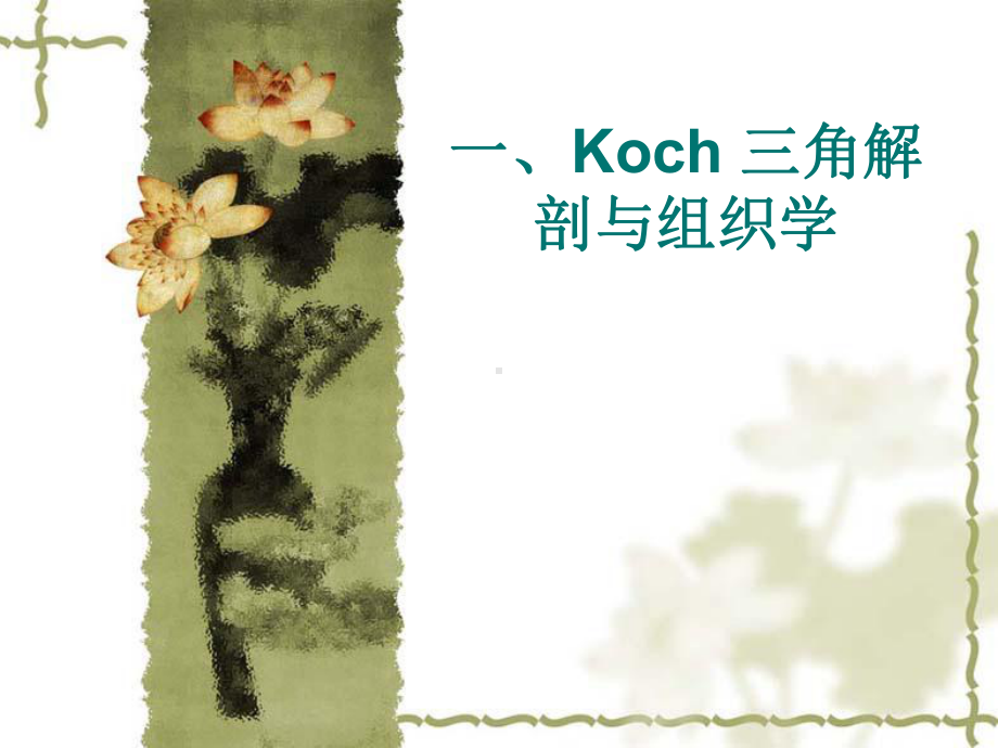 Koch三角解剖和临床医疗培训课件.ppt_第1页