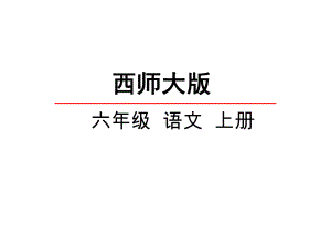 西师大版小学语文六年级上册课件：11在急流中课件-优质课件.pptx