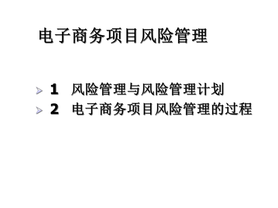 电子商务项目风险管理(-23)课件1.pptx_第1页