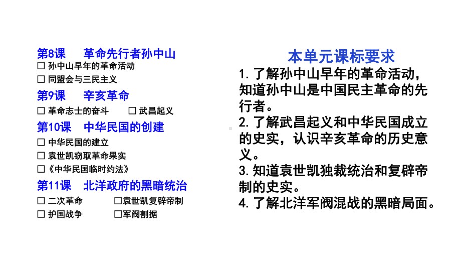 统编初中历史课件九年级第三单元-资产阶级民主革命与中华民国的建立教学课件.pptx_第2页