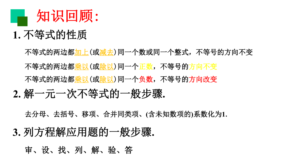 苏科版数学七年级下册115用一元一次不等式解决问题(共22张)课件.pptx_第2页