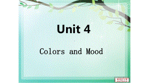 语文版中职英语(拓展模块)Unit-4《Colors-and-Mood》课件1.ppt（无音视频素材）