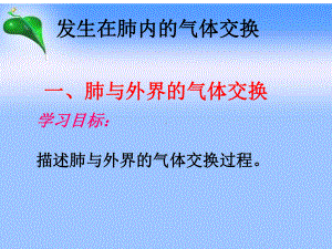 医学课件-发生在肺内的气体交换医学课件教学课件教学课件.ppt