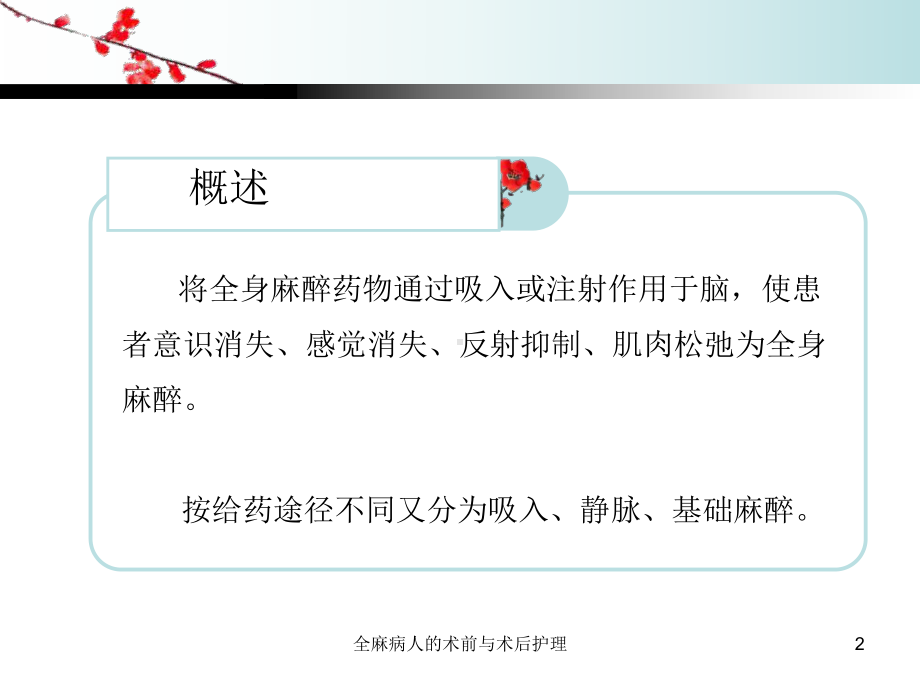 全麻病人的术前与术后护理培训课件.ppt_第2页