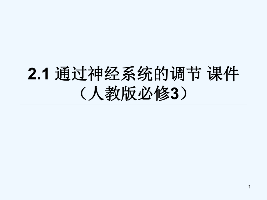 人教版通过神经系统的调节-课件.ppt_第1页