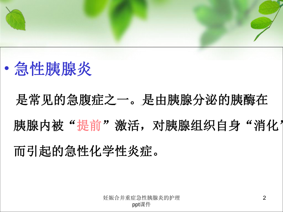 妊娠合并重症急性胰腺炎的护理-课件.ppt_第2页