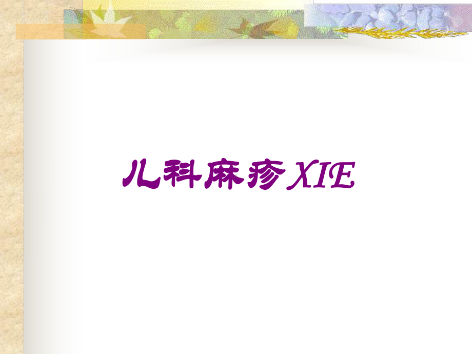 儿科麻疹XIE培训课件.ppt_第1页