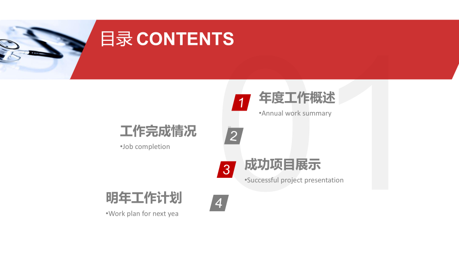 医学医疗年终总结新年计划工作汇报模板课件.pptx_第2页