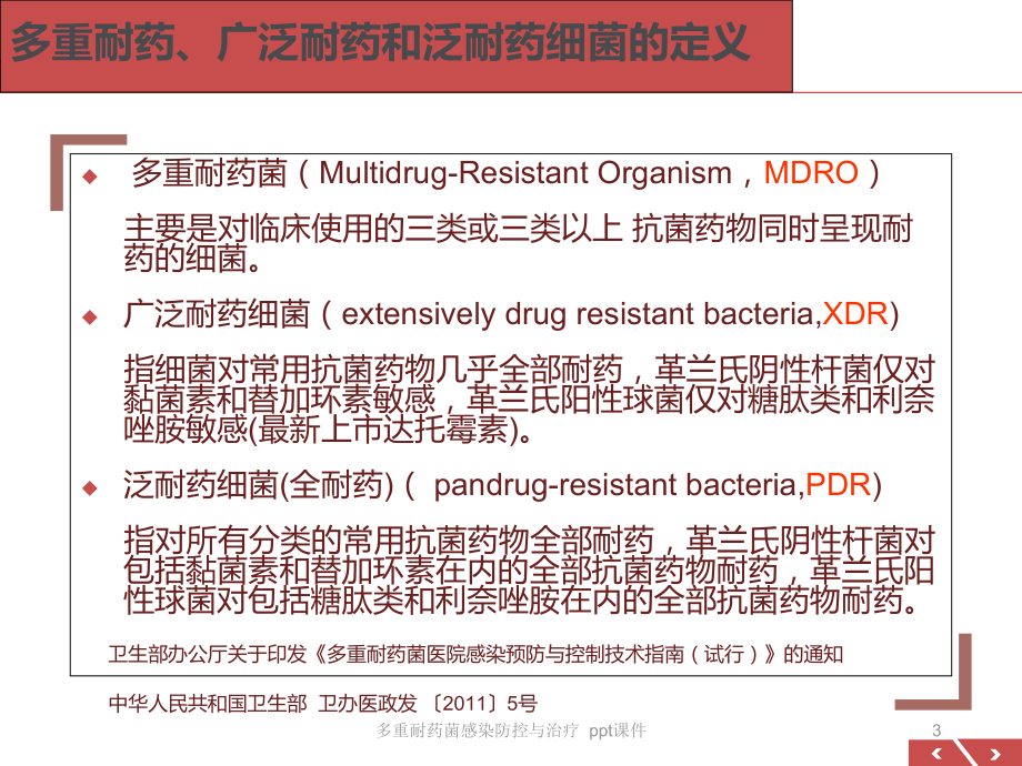 多重耐药菌感染防控与治疗-课件.ppt_第3页