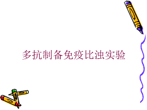 多抗制备免疫比浊实验培训课件.ppt